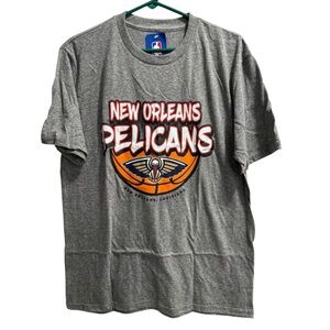 New‎ Orleans Pelicans NBA logo T-shirt, Heather Gray, size Medium, NWT